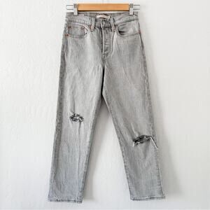 Levi’s | Wedgie Straight Leg Jeans Gray High Waisted Rise